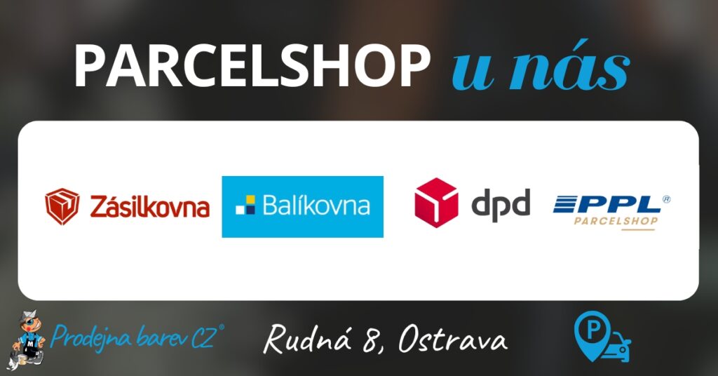 Parcelshop v Prodejně barev CZ